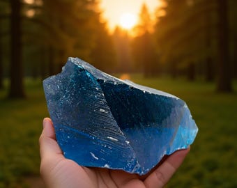 ブルーオブシディアン原石 410-510カラット | ワイヤーラッピングや