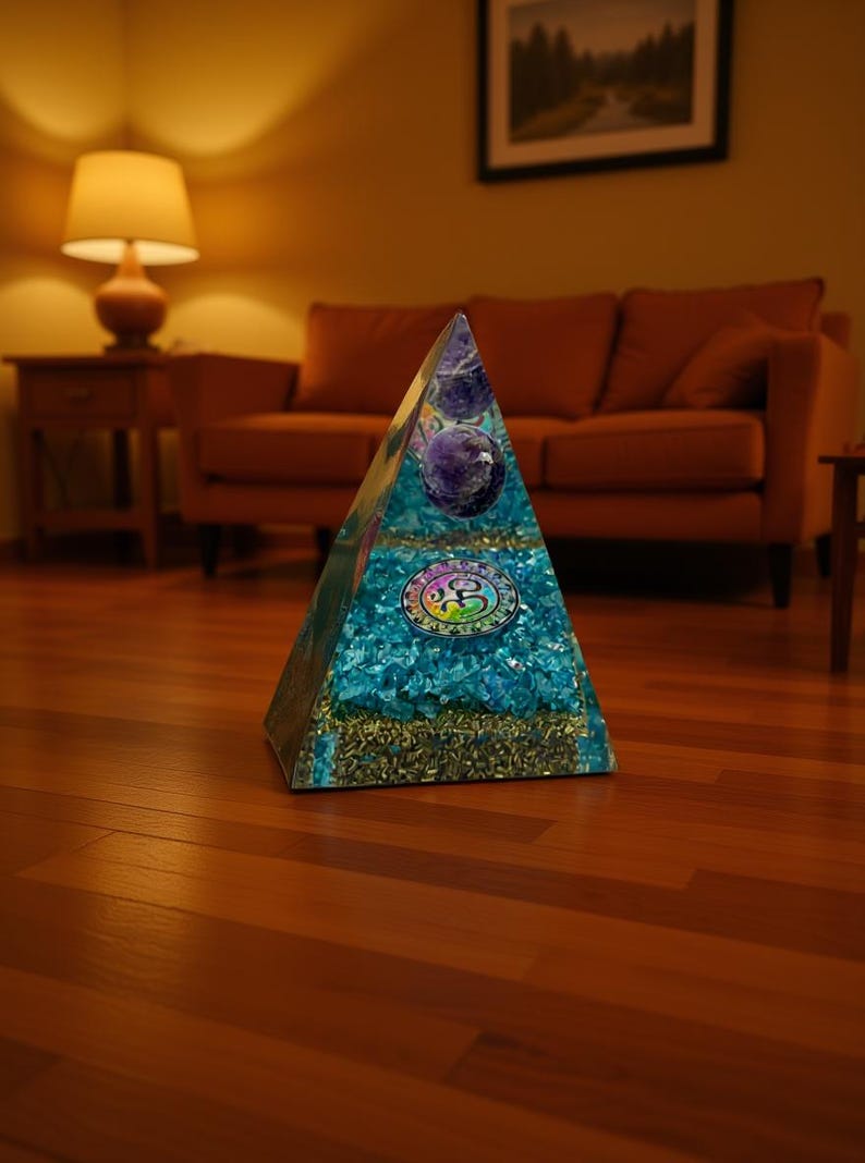 Spiritual OM Symbol Orgone Crystal