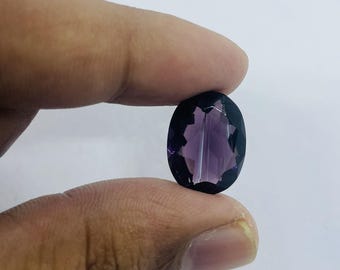 Natural Purple Sapphire Oval Loose Gemstone 10-12CT AAA++ Deep Violet Sapphire for Jewelry Making