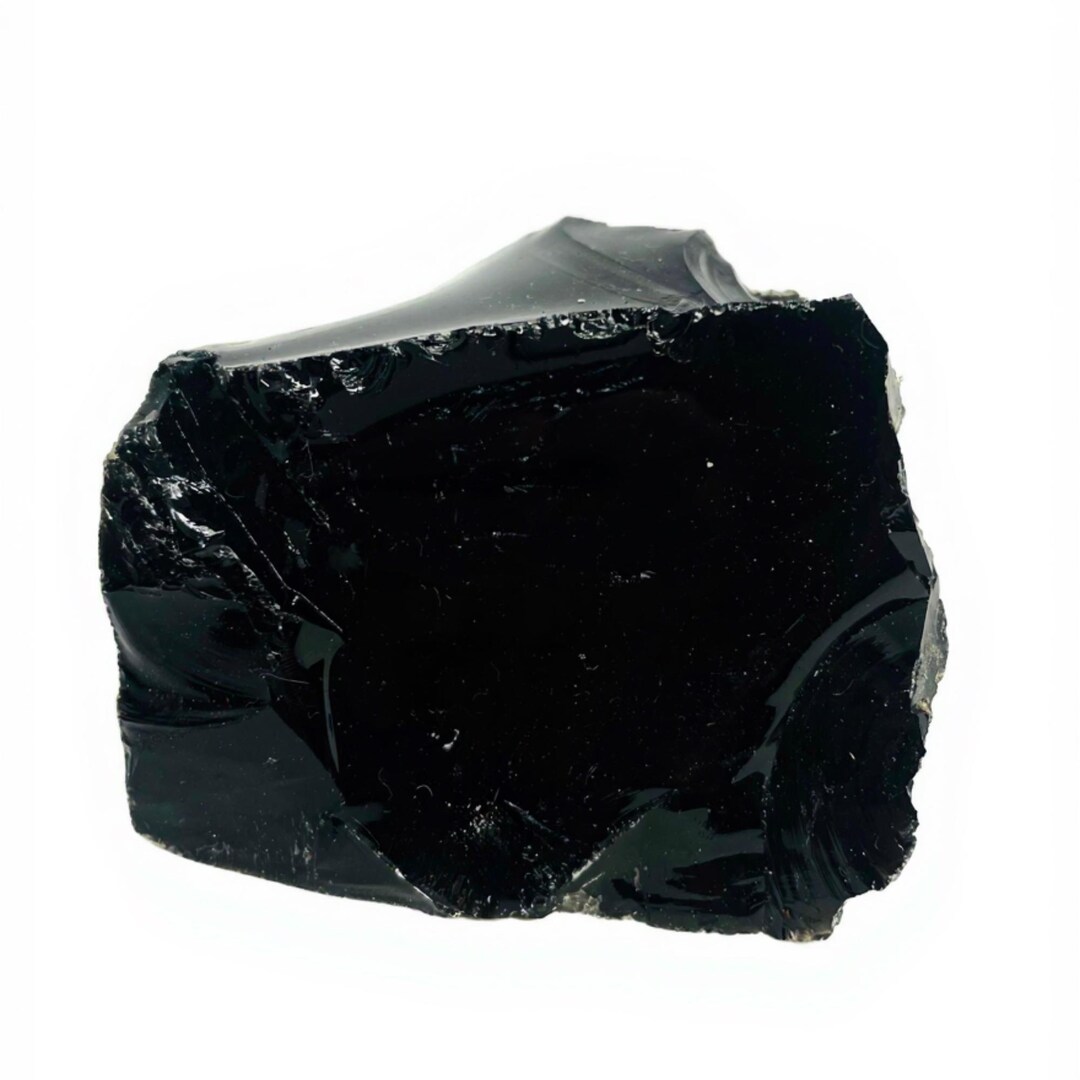 Premium 925-1025CT Black Obsidian Raw Specimen | Natural Rough