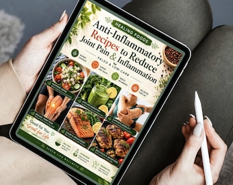 Anti-Inflammatory Cookbook PDF | Low Carb Paleo Recipes | Joint Health | Digital Download eBook