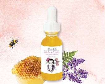 Manuka Propolis Antioxidant Anti-aging Organic Facial Oil Serum / Manuka Skin Oil Hydrate and Firm the Skin, Reduce Fine Lines and Wrinkles