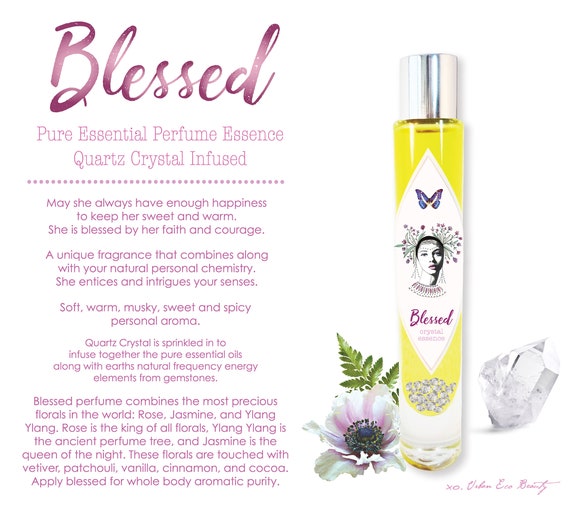 ROSE FLOWER INFUSED PERFUME. Stress reliever + mood lifter. 100% natural  alternative to chemical fragrances!
