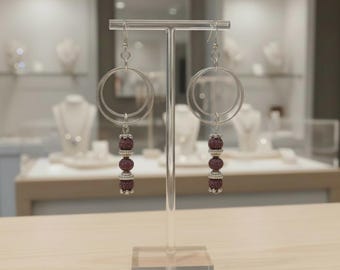 Handmade Metal & Beads Earrings