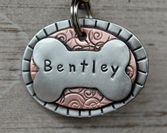 Dog- dog id tag - dog tag for dogs - pet id tag - pet tag - dog tag - pet accessory - dog tag personalized - doggonetags - Bentley