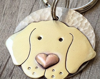 Dog tag • pet ID tag • dog collar tag • custom pet id tag • pet tag • dog id tag • doggonetags • personalized • Labrador Retriever • Lab