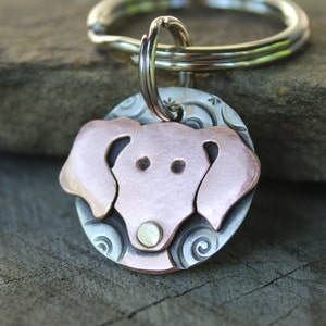 Small Dog Tag - Dog ID Tag - Pet Tag - Dachshund Dog Id tag