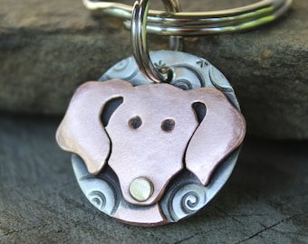 Small Dog Tag - Dog ID Tag - Pet Tag - Dachshund Dog Id tag