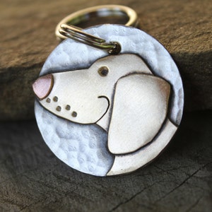 Small Dog Tag - Dog ID Tag - Pet Tag - Dachshund Dog Id tag