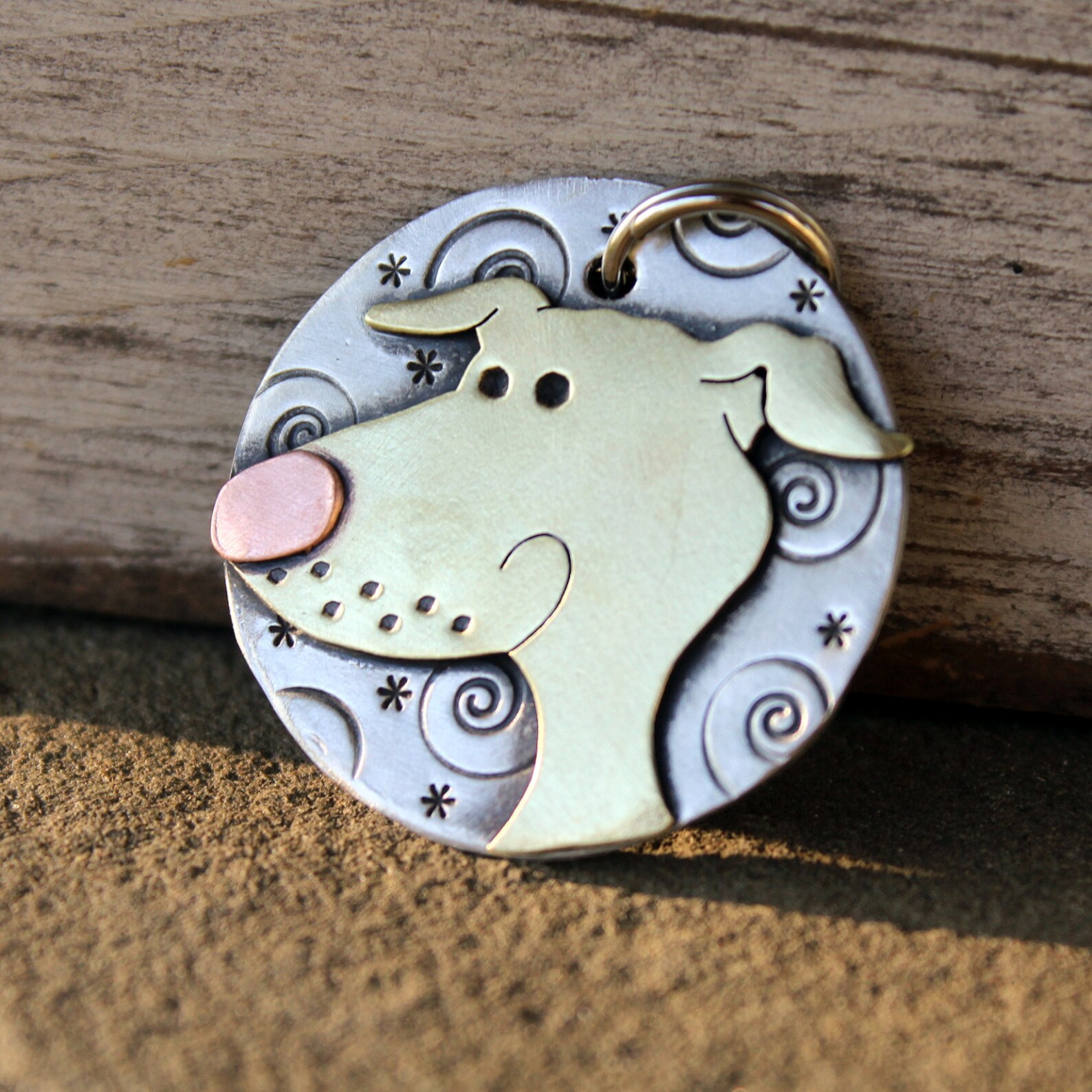 Greyhound Dog Tag Dog ID Tag Pet Tag Dog Tags Etsy