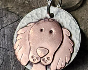 Dog Tag for large dogs or key ring-Irish Setter- Setter- hound dog- mixed metal pet id