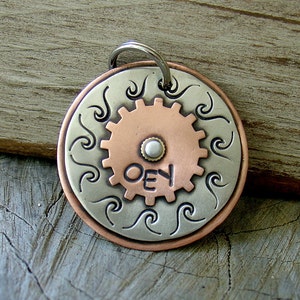 Water and Wheels- large dog ID tag personalized for your pet