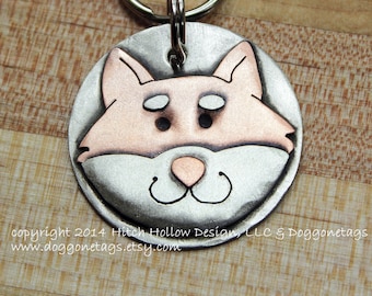 Dog Tag - Dog ID Tag - Pet Tag - Dog Tags Custom-Shiba Inu - breed tag or key chain