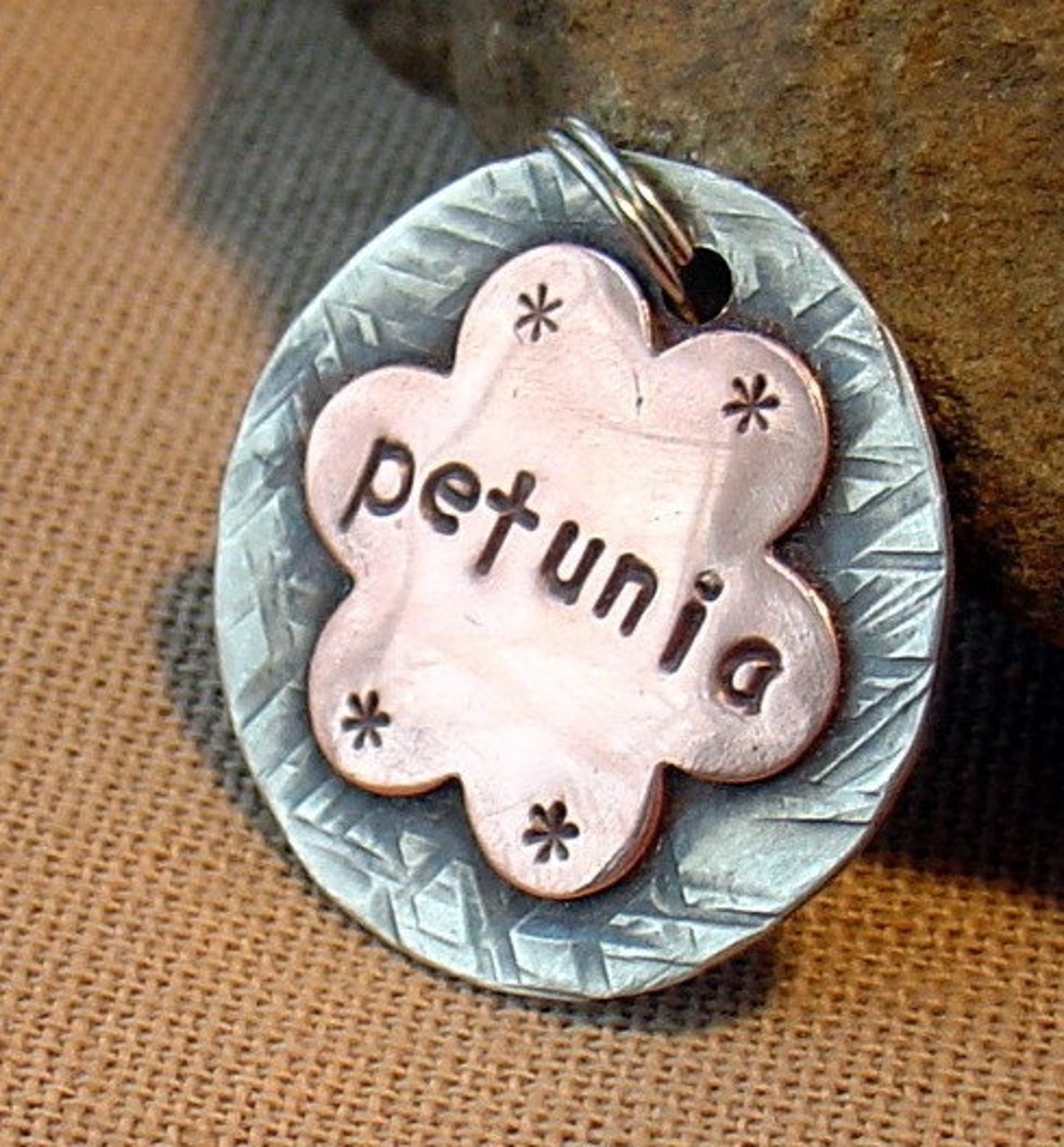 Custom Dog Tag Personalized Mixed Metal Tag for Your Dog and Etsy