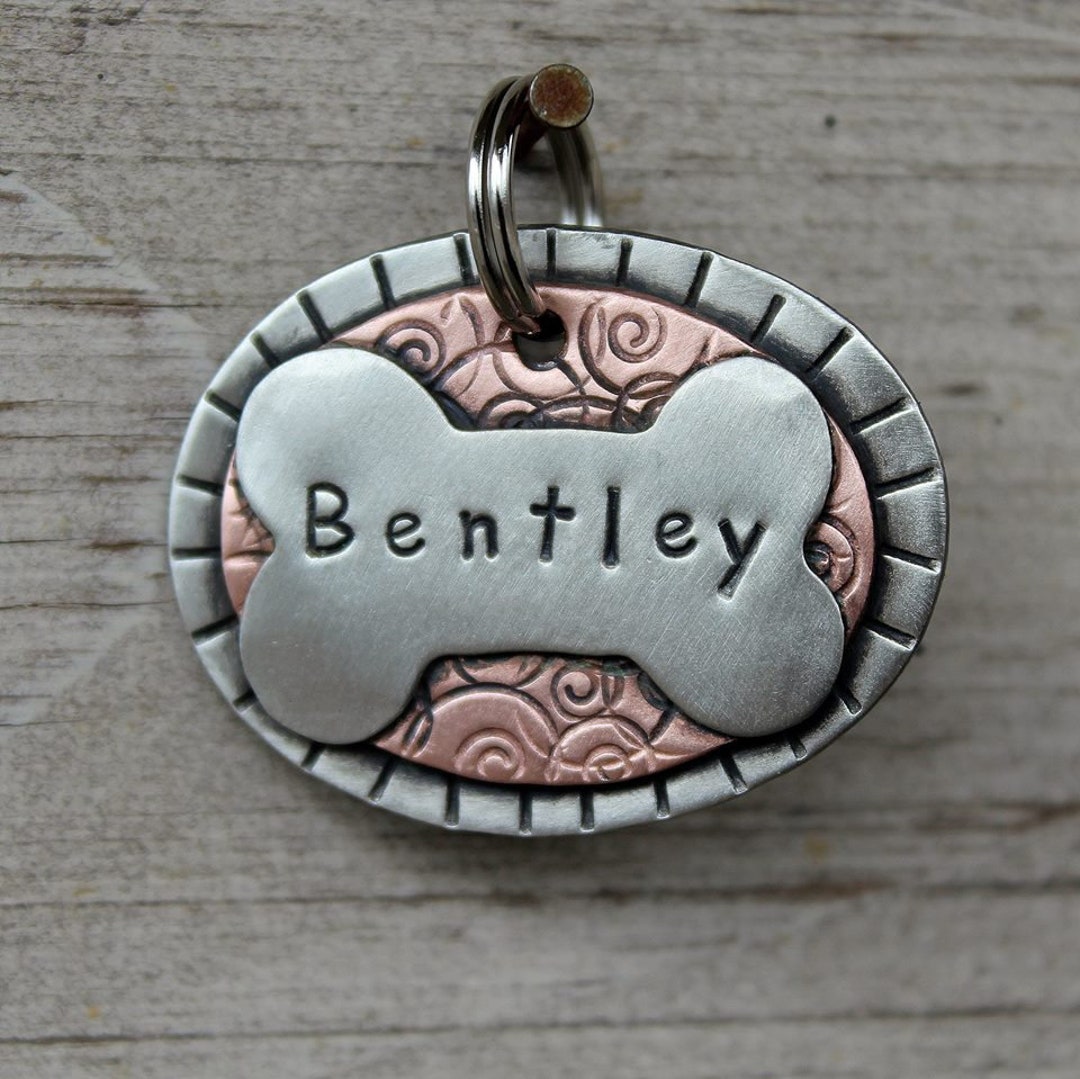 Dog Dog Id Tag Dog Tag for Dogs Pet Id Tag Pet Tag Dog Tag Pet Accessory Dog Tag Personalized Doggonetags Bentley Etsy Canada