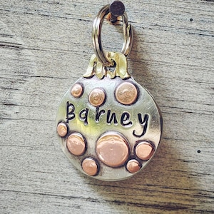 dog id tag-Christmas pet name tag- CHRISTMAS BAUBLE- holiday dog tag