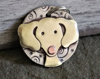 Doxie Small Dog Tag - Dog ID Tag - Pet Tag - Dachshund Dog Id tag