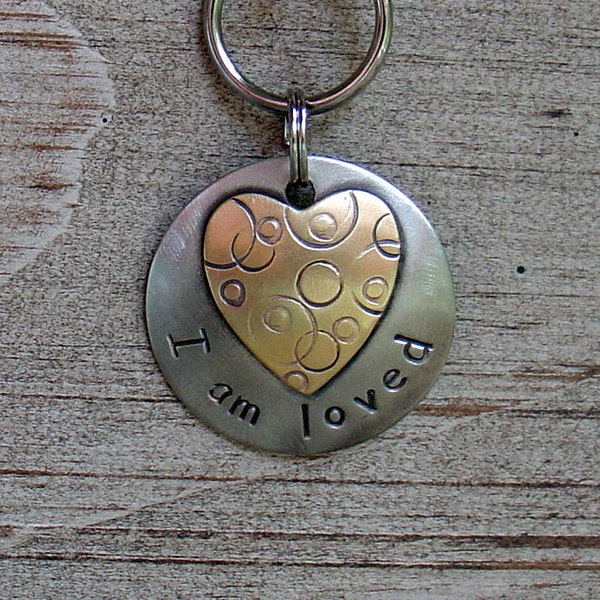 I am loved pet collar charm- no personalization