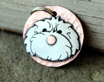 Dog Tag - Dog ID Tag - Pet Tag - Dog Tags Custom-Maltese, Shih Tzu, Havanese, Cavachon breeds