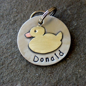 Dog Id tag- Rubber Ducky pet id tag