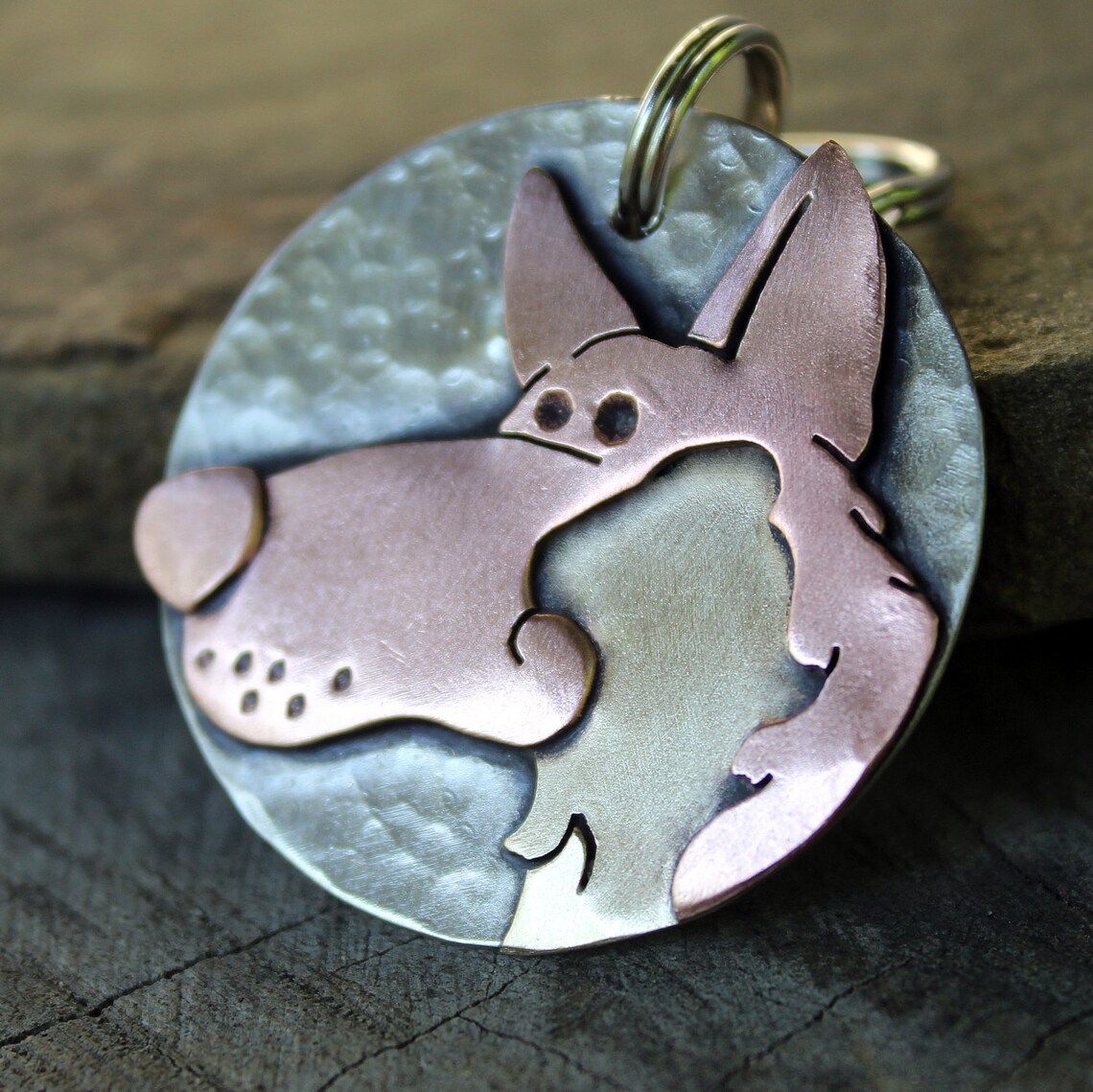 German Shepherd Dog Tag Large Dog ID Tag personalized Etsy