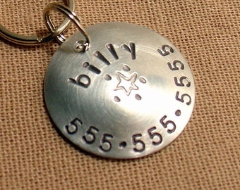 Custom light weight pet tag for dogs and cats- the Billy