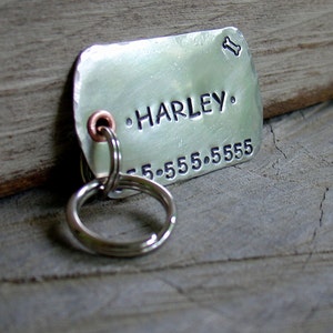XL Military Style Dog Tag Dog ID tag personalized for your pet image 1