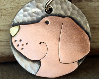 Dog Tag - Dog ID Tag - Pet Tag - Dog Tags Custom-Lab- breed tag or key chain