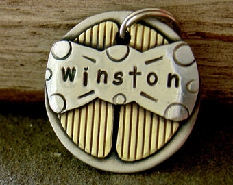 Dog ID Tags-the Mini Winston- small pet id tag for small dogs and cats