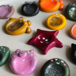 Handmade Polymer Clay Worry Stone: Pocket-Sized Anxiety Relief