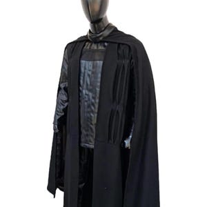 Darth Vader Sith Lord Costume | Star Wars Cosplay Suit with Cape | Dark Side Villain Outfit for Men
