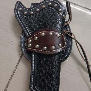 Lederen handgemaakte rechterhandholster Single Action Revolver Past Heritage Rough Rider Ruger Single Six & Single Nine 4,75&quot; 5,5&quot; 6,5&quot; Fit USA