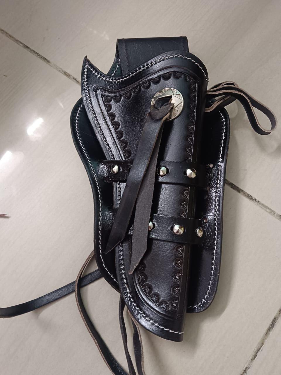 ウエスタン　スリムジムホルスター 【ブラック】【レザー】 Slim jim holster - Etsy 日本
