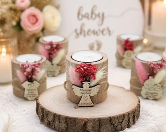 Baptism Candle Favors for Guests in bulk, Christening Bulk Favors, 1st Birthday Favors, First Communion Favor, Baby Shower Favors