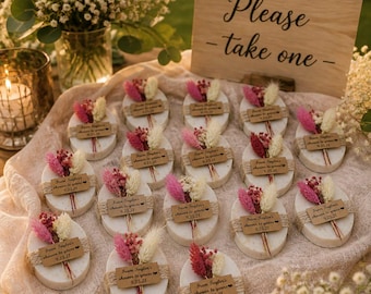 Personalized Vegan Mini Soap, Wedding Guest Gifts, Bridal Shower, Baby Shower, Baptism Favors