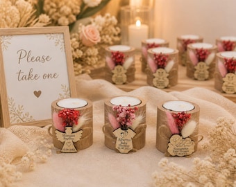Baby Shower Candles, Baby Shower Favors for Guests, Personalized Candles, Party Favors Candles, Rustic Candle Favors, Baby Boy Favors