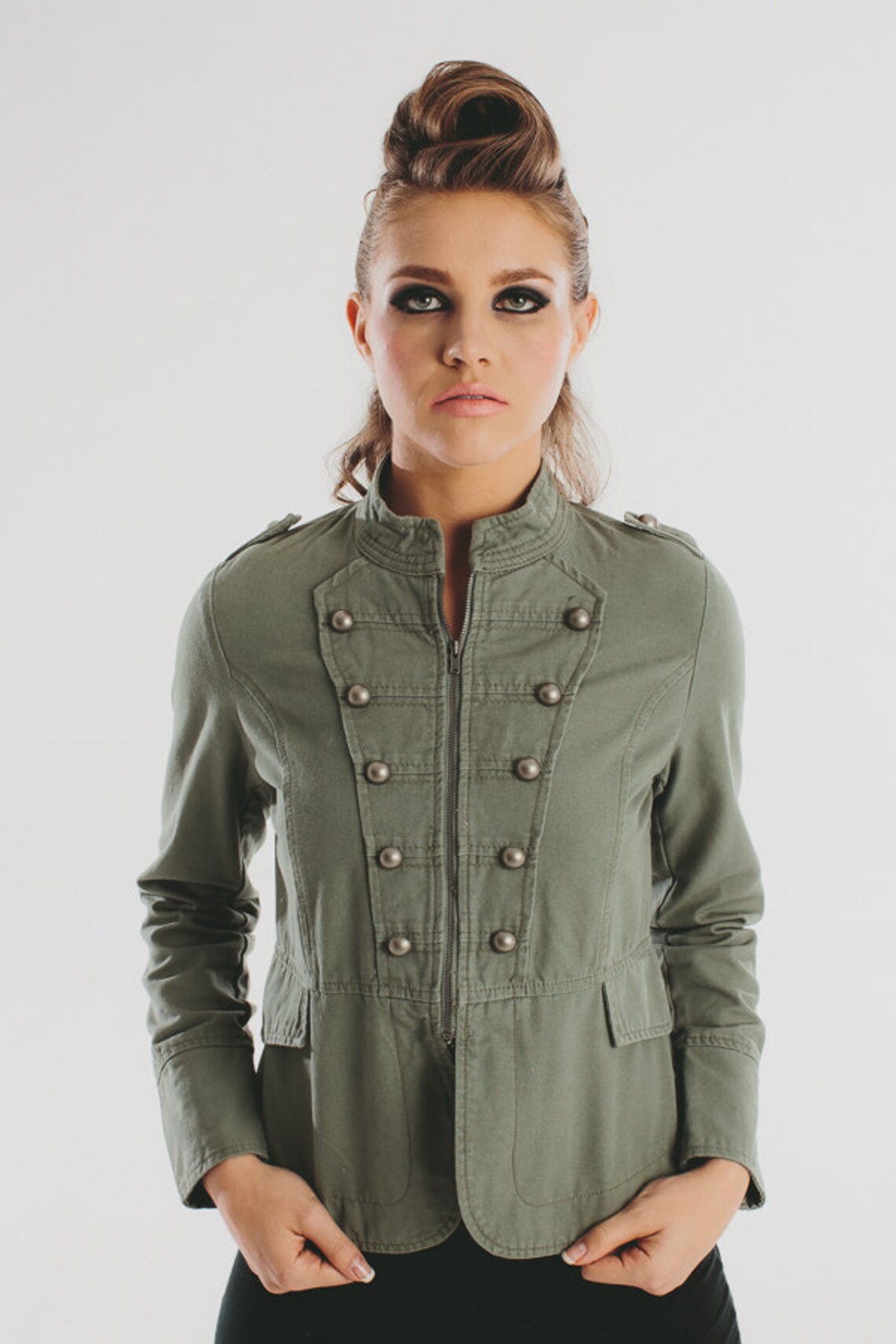 Vintage Military Army Green Jacket / Sgt Pepper Jacket / Khaki Etsy
