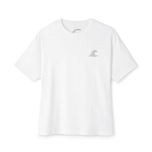 Beach Vibes Unisex Oversized Boxy Tee, Surfing Shirt, Ocean Graphic T-Shirt, Summer Casual Wear, Gift for Surfer