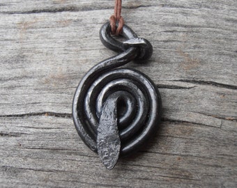 Saule Coiled Serpent Baltic Goddess Amulet 2 (Viking Norse Pagan Heathen) (Made to order)