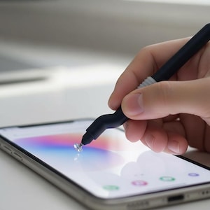 Lápiz óptico inteligente con punta de disco: entrada táctil precisa para escribir y jugar.