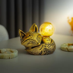 Fox Home Decor Lamp, Kitsune Decorative Light, Fox Decorative Lamp, Fox Home Decor Lamp, Eco-Friendly Light