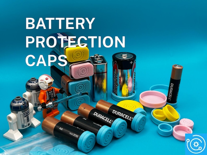 Battery Protection Caps – 9V, AA, AAA, C, CR2032 Watch Battery ...