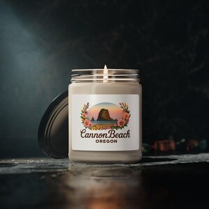Cannon Beach Scented Soy Candle, Aromatherapy Candle, Coastal Decor, Gift for Beach Lovers, Relaxing Candle, Handmade Soy Wax Candle