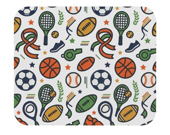Sport Zubehör Muster Maus Pad | Fußball, Basketball, Football, Tennis, Baseball, Geschenk, Sportliebhaber