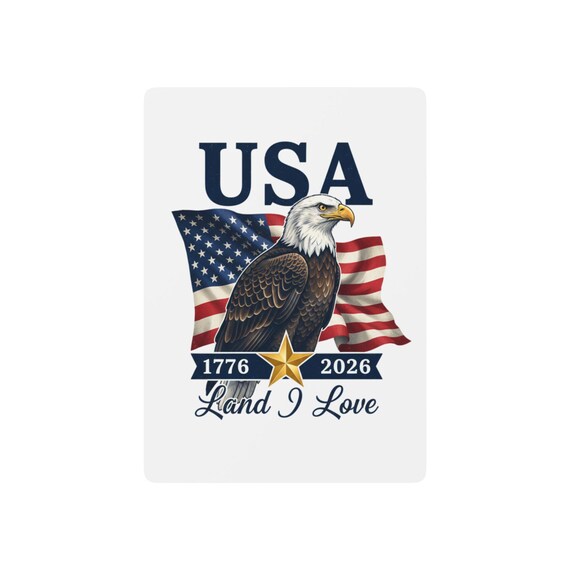 Poker Playing Cards | USA Eagle Design | Patriotic Cards | 1776