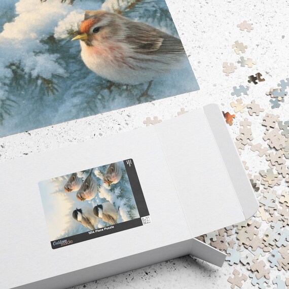 Winter Birds Jigsaw Puzzle: Holiday Family Fun (520 or 1014 Pieces
