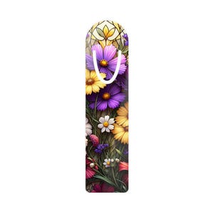 Floral Metal Bookmark, Elegant Gift for Book Lovers, Assorted Flowers Design, Reading Accessory, Literary Gift