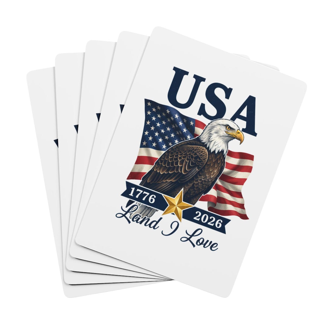 Poker Playing Cards | USA Eagle Design | Patriotic Cards | 1776