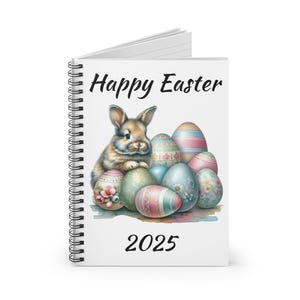 Cuaderno espiral con temática de Pascua: perfecto para llevar un diario de primavera, regalo para niños, celebraciones de Pascua, escritura creativa, coleccionistas de papelería,