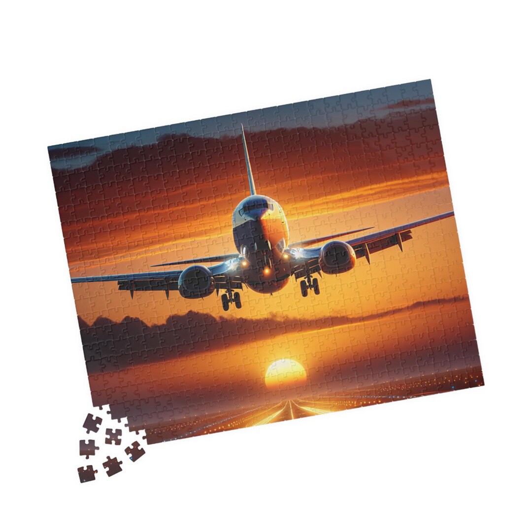 Airplane Puzzle, 520 or 1014-piece, Travel Gift, Family Activity ...